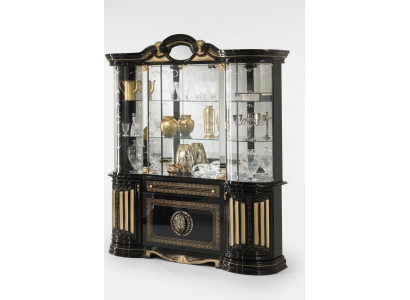 Vitrine Glas Kabinet Woonkamer Etalage Vitrines Italiaanse meubels Hout