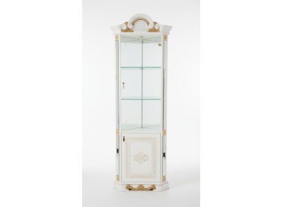 Luxe etalage hoekvitrine glazen kast modern meubel rek klassiek ITALIË