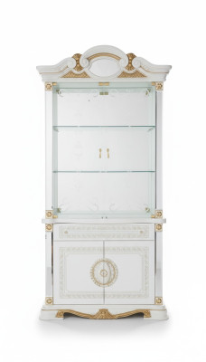 Klassieke vitrinekasten Vitrinekast Wandkasten Italiaanse meubels
