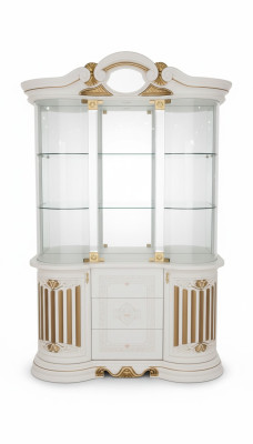Vitrine Houten Kast Klassieke Houten Vitrines Design Woonkamer Glas