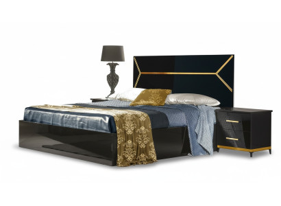 Klassieke stijl bedden Lederen tweepersoons hotelbed Moderne slaapkamermeubels Hout