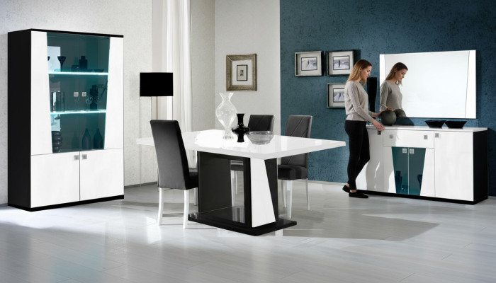 Luxe meubelstoelen groep set eettafel 8 delen nieuw