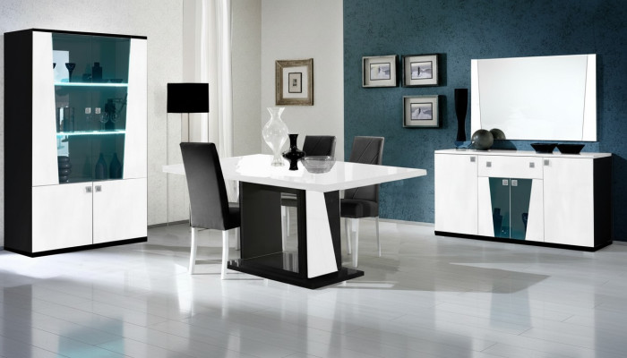 Luxe meubelstoelen groep set eettafel 8 delen nieuw