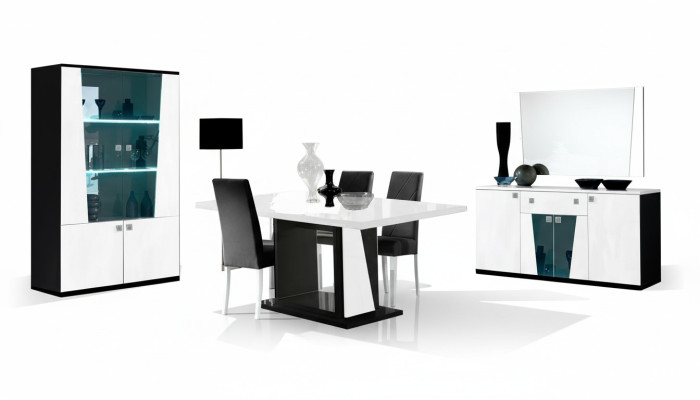 Luxe meubelstoelen groep set eettafel 8 delen nieuw