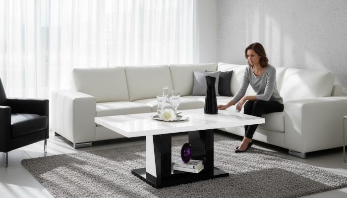 Ontwerp houten bank Moderne tafels Bank Woonkamertafels Bank Sidetabel