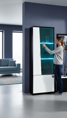 Edel vitrine in moderne stijl kast vitrinekast woonkamer glas woonkamer nieuw.