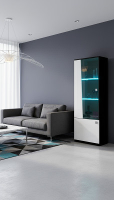 Edel vitrine in moderne stijl kast vitrinekast woonkamer glas woonkamer nieuw.
