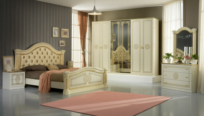 Slaapkamer Bed Chesterfield Dubbel Bed Bekleed Chesterfield Barok Rococo