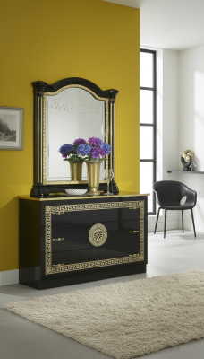 Spiegel Commode Kast Commodes Dressoir Slaapkamer Set Hout Moderne Stijl Nieuw