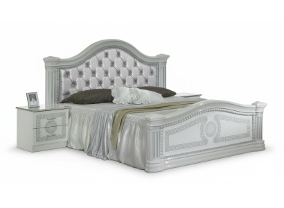 Klasse slaapkamer set 3-delig bed tweepersoonsbed bedden 2x nachtkastje Chesterfield