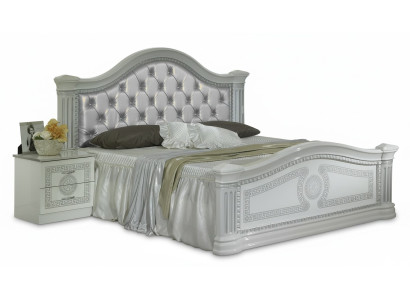 Ontwerper Bed Slaapkamer Bedden Chesterfield Textiel Leer Hotel Luxe Bekleding