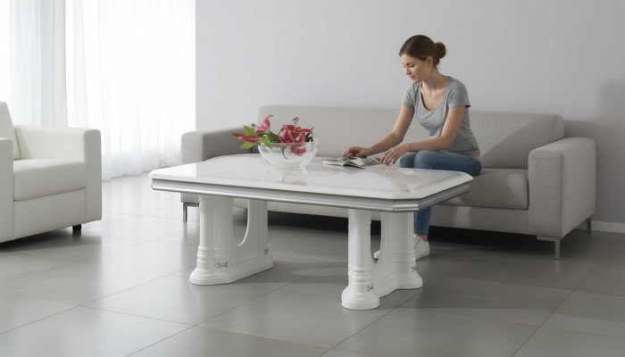 Klassieke luxe salontafel bank woonkamer ontwerptafel Nieuwe bijzettafels
