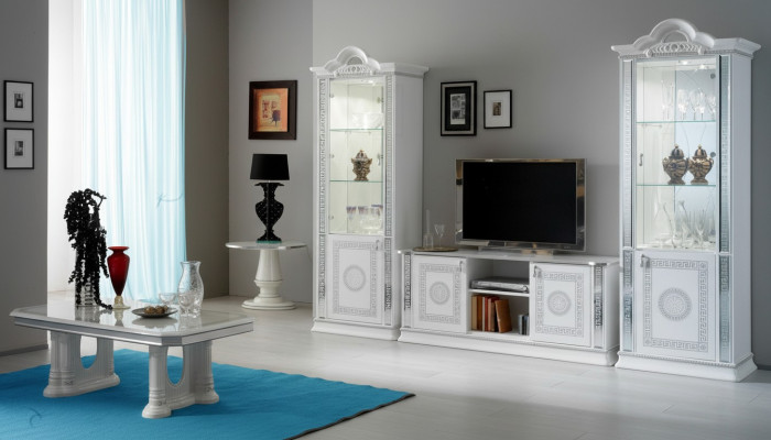 Woonkamerset woonwand vitrine ladekast tafel RTV vitrines compleet 3-delige set nieuw Woonkamerset wandkast vitrine ladenkast tafel RTV vitrines compleet 3-delige set nieuw