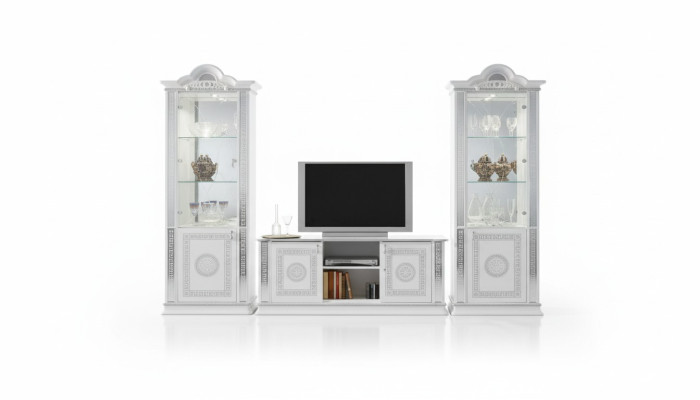 Woonkamerset woonwand vitrine ladekast tafel RTV vitrines compleet 3-delige set nieuw Woonkamerset wandkast vitrine ladenkast tafel RTV vitrines compleet 3-delige set nieuw