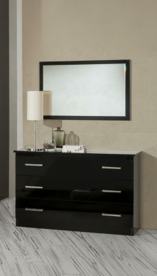 Buffet Dressoir Ladenkast Spiegel Echte handgemaakt Houten Plank 2-dlg Planken Laden