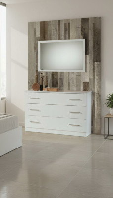 Schminktafels Console Tafel Dressoir Kamer Hout Spiegel + Commode 2-delig Set