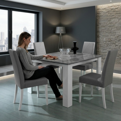 Ontwerp eettafel Vierkante moderne tafel Houten eettafels