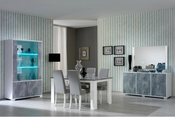 Moderne eettafel Tafel Houten tafels 160x90cm Eetkamer Gemaakt in Italië Design Nieuw