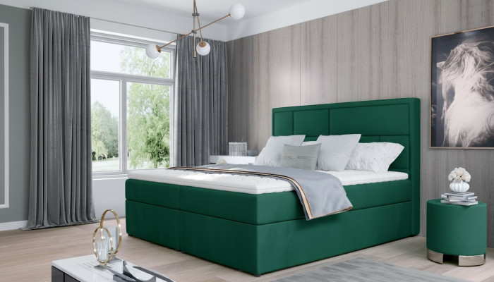 Luxe bed van fluweel 180x215 klassiek slaapkamer Italiaanse meubels