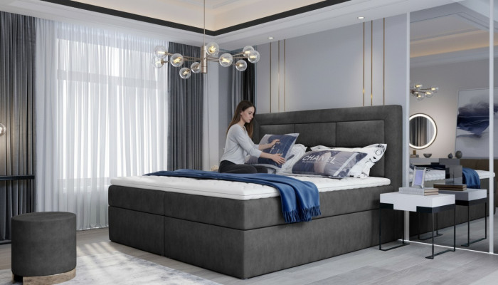 Textiel Design Bed Dubbele Bedden Luxe Huwelijk Modern Hotel Frame Slaap