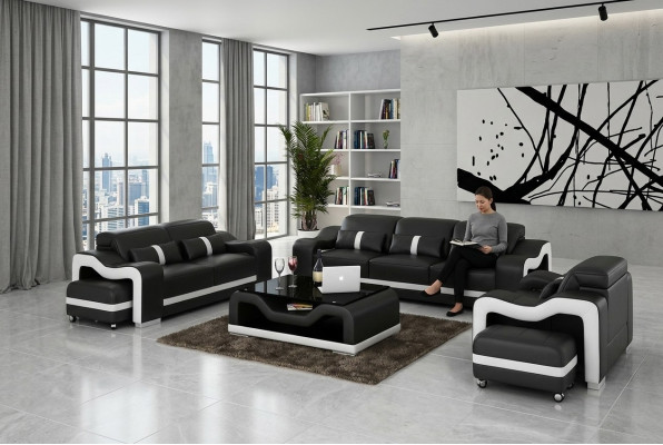 Driepersoons bank gestoffeerd design bank moderne zit decor banken fluweel kamer