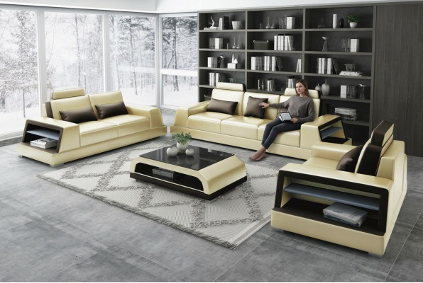 Sofaset 3+1 zits set ontwerp banken gestoffeerde banken ontspannen modern