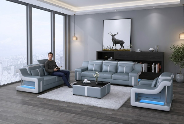 Sofa bank Bank stofbank bankstel 3+2 lederen banken banken compleet