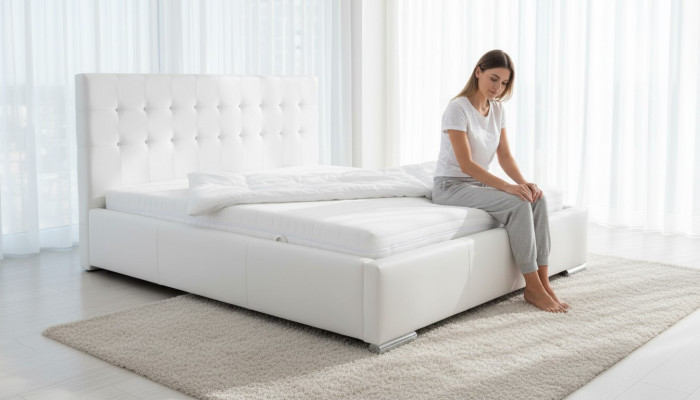 Designer bed slaapkamer beddengoed textiel leer hotel luxe bekleding luxe