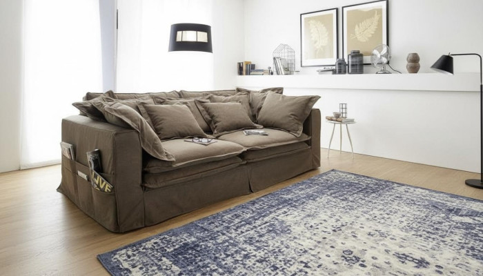 Bankstel 4-zits stoffen bankstellen Luxe designer bank Banken grote kussens Lümmel