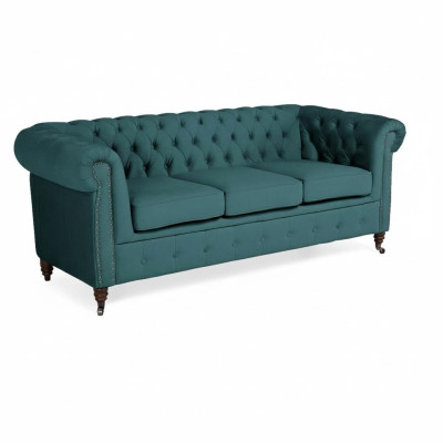 Klassieke Chesterfield meubels Driezitsbank Stoffen bank Luxueus ontwerp