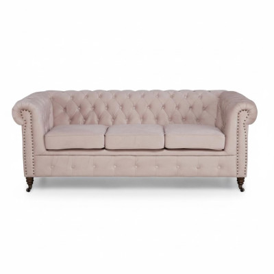 Klassieke Chesterfield meubels 3-zits bank Stoffen bank Stijlvol ontwerp Nieuw.