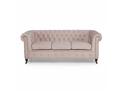 Klassieke Chesterfield meubels 3-zits bank Stoffen bank Stijlvol ontwerp Nieuw.