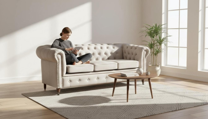 Ontwerp Chesterfield bankstel bank bankstel set 3+2+1 zits