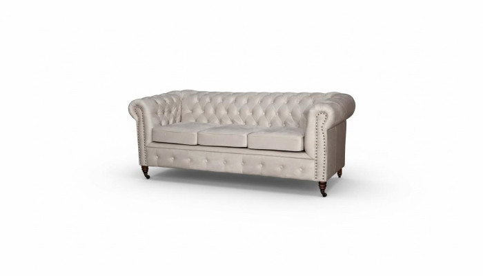 Chesterfield 3-zitsbank Leren Bank Bank Bekleding Zitgroep Driepersoons Nieuw