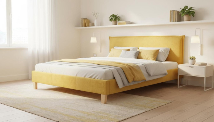 Ontwerper gestoffeerd bed bed bed textielbed tweepersoonsbed designer bed