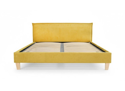 Tweepersoonsbed Bed Bedden Bekleding Slaapkamer Bedlade Huwelijk Geel Textiel Stof