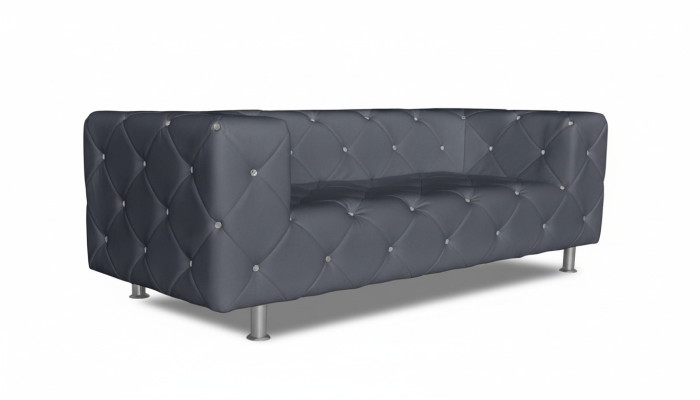 Driepersoons bank gestoffeerde ontwerp bank 3-zits banken kamer Chesterfield grijs Nieuw