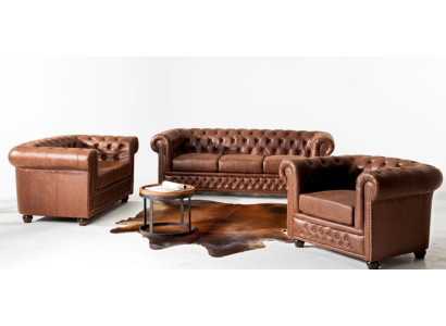 Bankstel 3+2 zits Nieuwe set Ontwerp Banken Bekleding Decor Bankstellen Leer