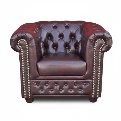 Chesterfield fauteuil televisiebank 1-zitsbank stoffen textiel banken bekleding