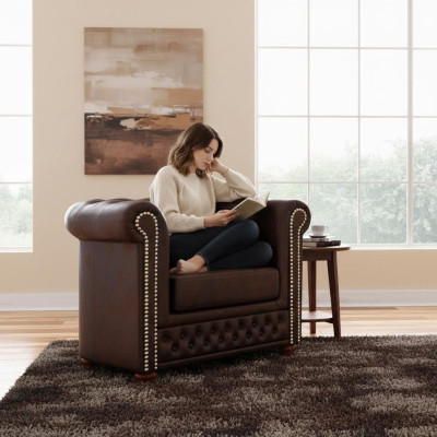 Fauteuil Design Bank Bank Sofa Relax Lounge Club Bekleding Luxe Zitter Tv