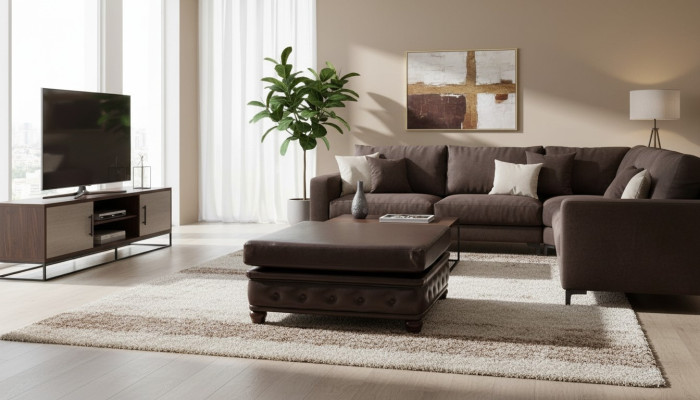 Voetenbankje Ottomaanse zitkruk zitpouf woonkamer designkruk.