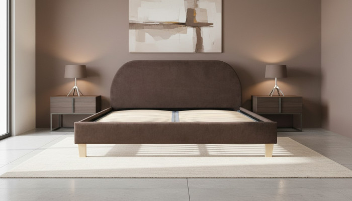 Luxe textiel ontwerp gestoffeerde bedden dubbel modern bed Huwelijk Exclusief