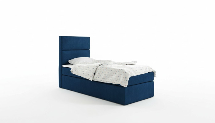 Bed Boxspring Blau Design Bed Big Upholstered Hotel Marriage Luxury Beds 80x200cm New