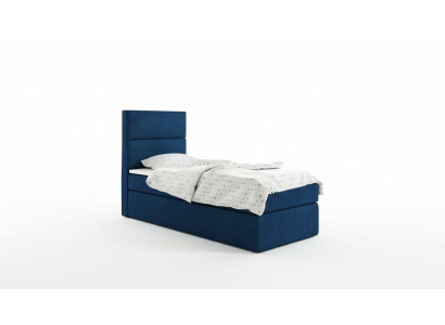 Bed Boxspring Blau Design Bed Big Upholstered Hotel Marriage Luxury Beds 80x200cm New