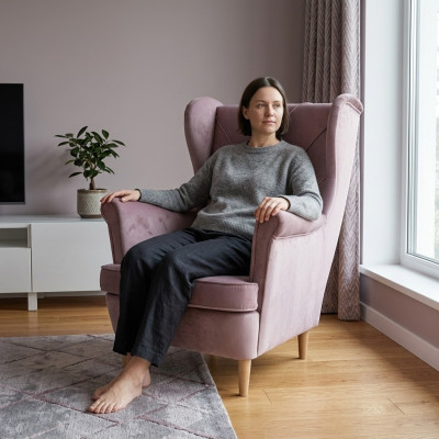 Luxe tv-ontspanning Chesterfield Clubfauteuil Cheserfield Loungestoel 1-zits
