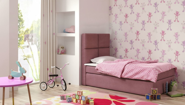 Hotelbed Boxspring Blauw Design Bed Grote Bekleding Huwelijk Luxe Bedden