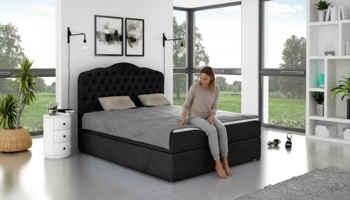 Ontwerper bed Chesterfield Hotelbedden Tweepersoons Slaapkamer Luxe