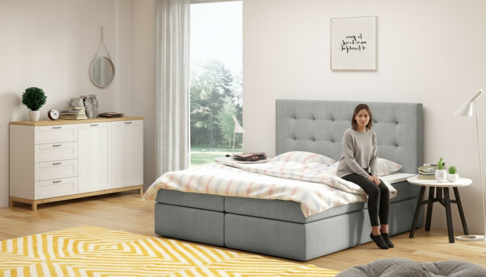 Bed Chesterfield Design Deco Luxury Hotel Beds 180x200cm Bedroom