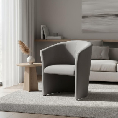 Fauteuil Club Lounge Design Armstoel Bekleedde Bank 1-Zits Bank Zwart