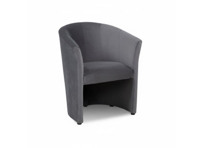 Fauteuil Club Lounge Design Armstoel Bekleedde Bank 1-Zits Bank Zwart